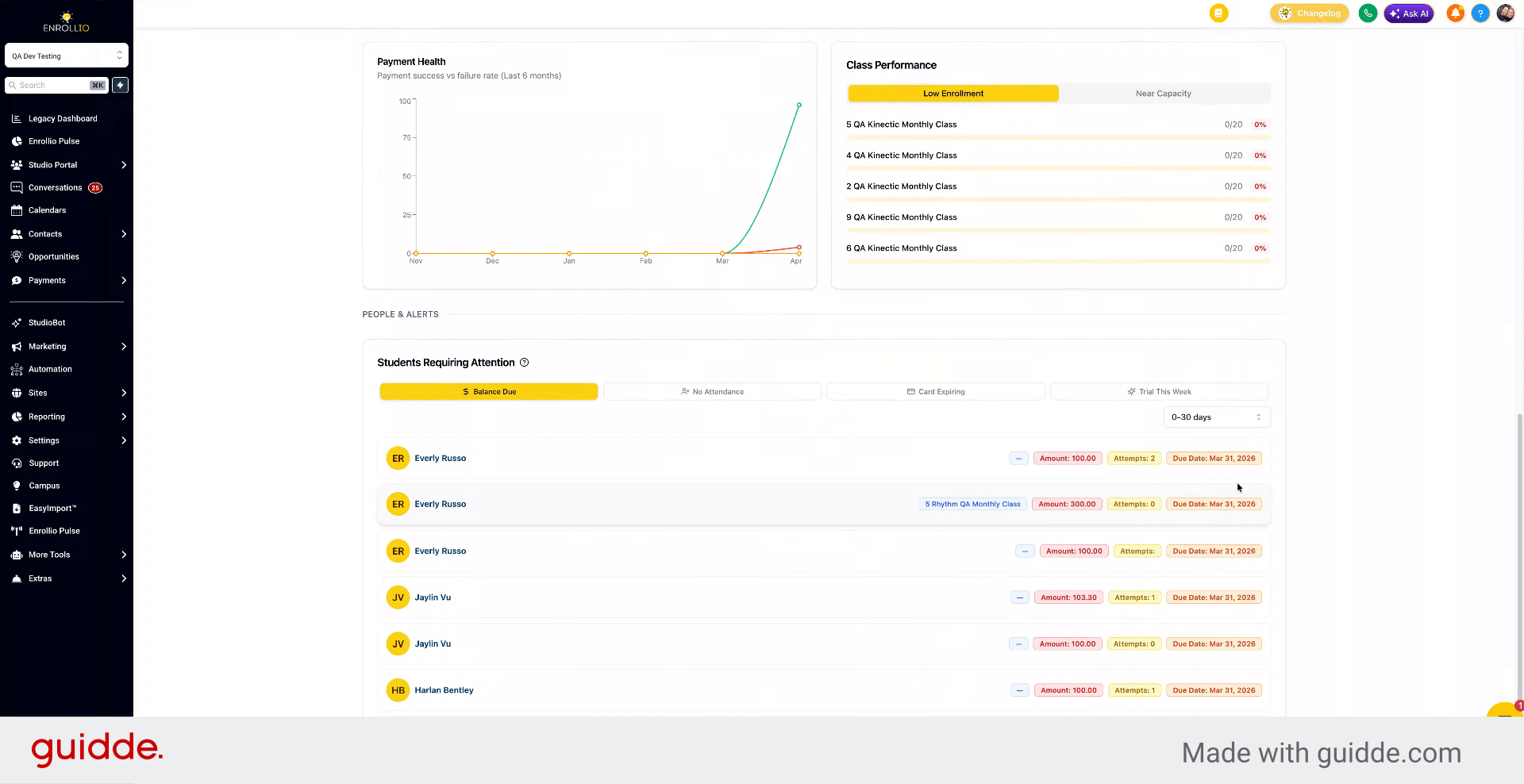 Manage Student Attendance and Balances