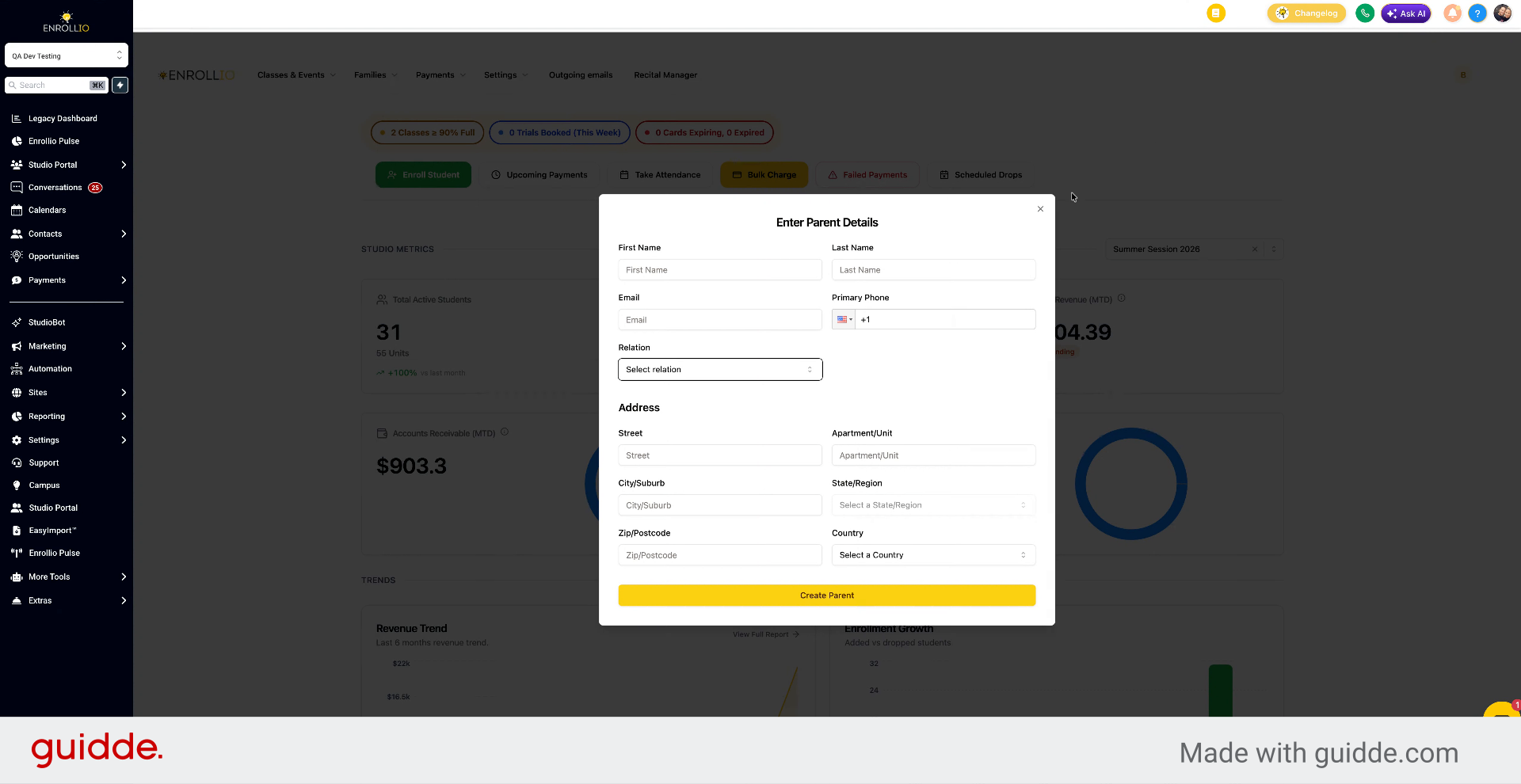 Add Students To Parent