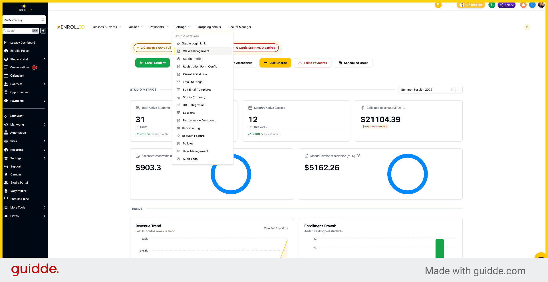 Access Class Management Section