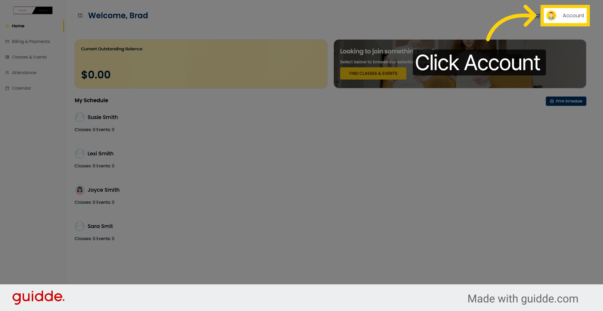 Access Account Settings