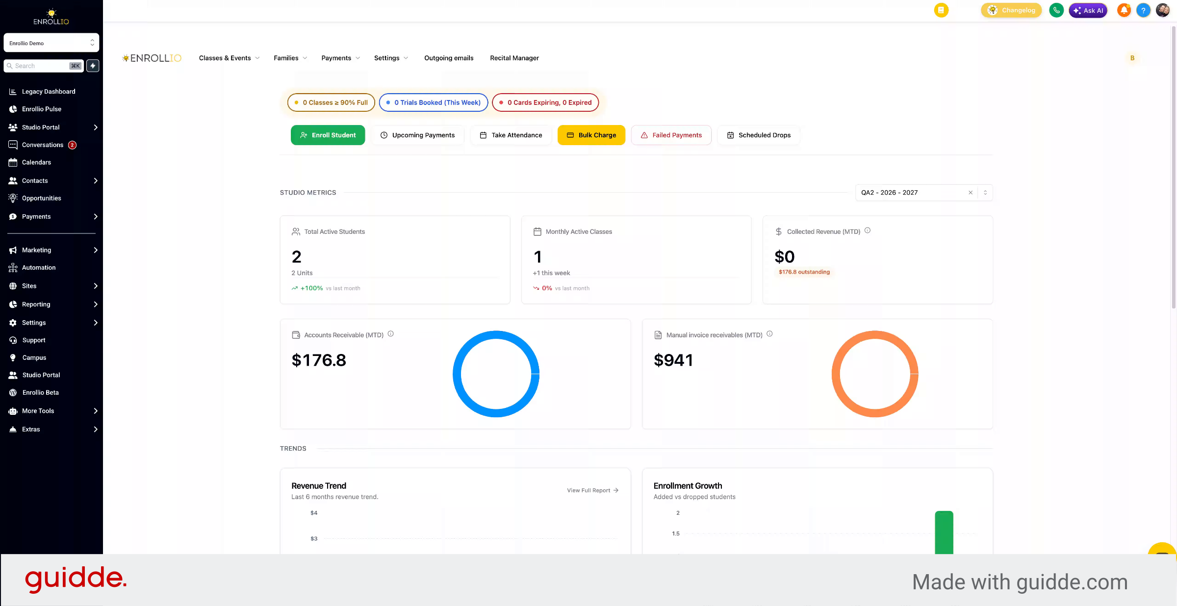 Welcome to Enrollio Studio Portal