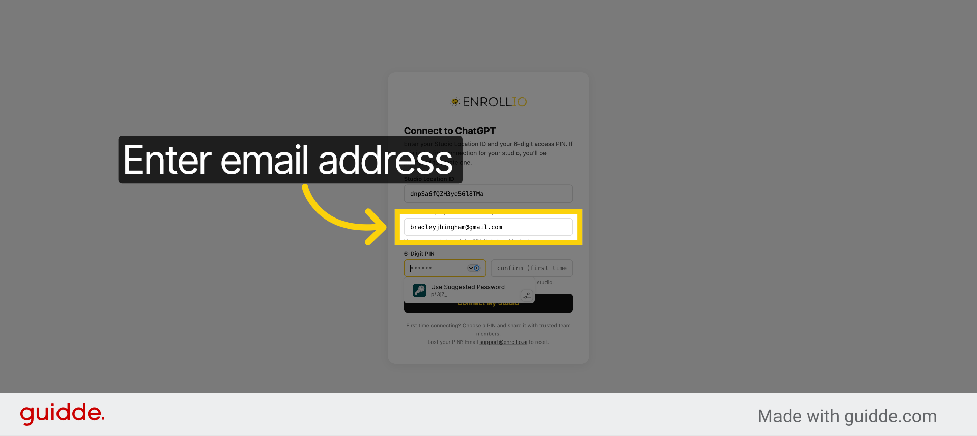 Enter Primary Email