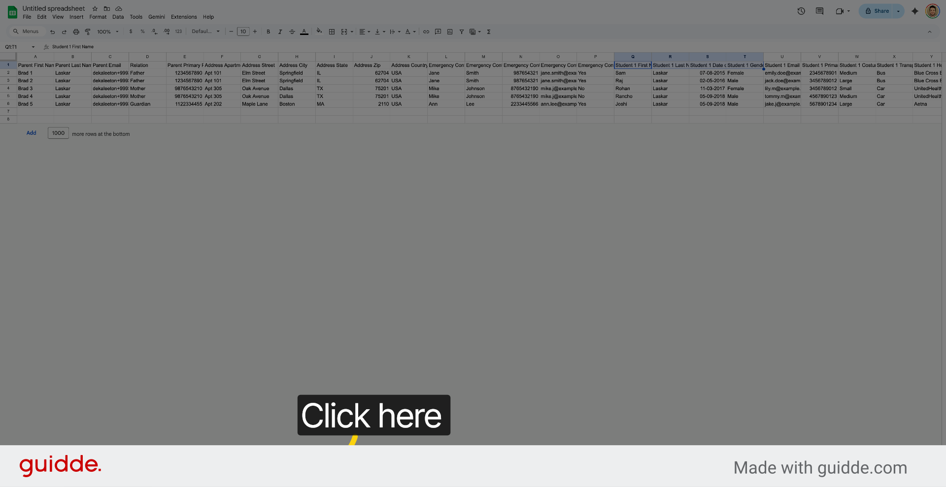 Select Data Range